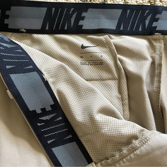 NIKE Men’s shorts Tan 36”W x 21” L Polyester & Spandex blend Like New Condition! - Picture 2 of 10